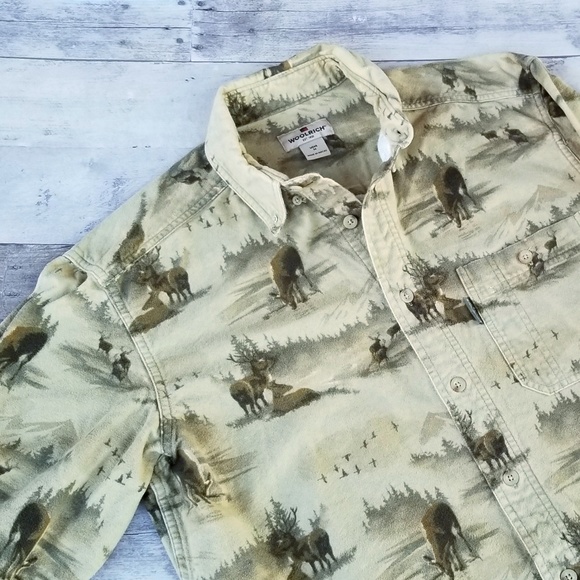 Woolrich Other - VTG Woolrich | Barley Sceneic Deer Print Cotton